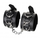 Черные оковы Anonymo из искусственной кожи - ToyFa - купить с доставкой в Воронеже