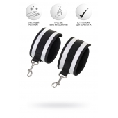 Серебристо-черные наручники Anonymo - ToyFa - купить с доставкой в Воронеже