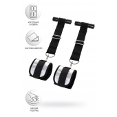 Черно-серебристые фиксаторы для рук на дверь Anonymo - ToyFa - купить с доставкой в Воронеже