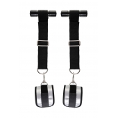 Черно-серебристые фиксаторы для рук на дверь Anonymo - ToyFa - купить с доставкой в Воронеже