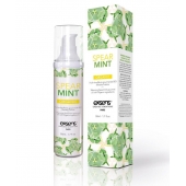 Разогревающее массажное масло Gourmet Spearmint Organic с органическими ингредиентами - 50 мл. - Exsens - купить с доставкой в Воронеже