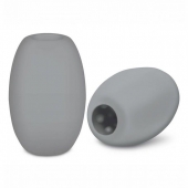 Серый двусторонний мастурбатор MINI BUBBLE - Zolo - в Воронеже купить с доставкой