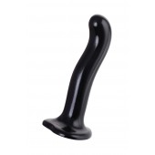 Черный стимулятор для пар P G-Spot Dildo Size M - 18 см. - Strap-on-me - в Воронеже купить с доставкой