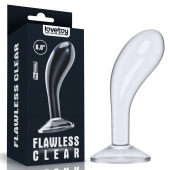 Прозрачный стимулятор простаты Flawless Clear Prostate Plug - 15 см. - Lovetoy - в Воронеже купить с доставкой