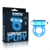 Голубое, светящееся в темноте эрекционное виброкольцо Lumino Play Vibrating Penis Ring - Lovetoy - в Воронеже купить с доставкой