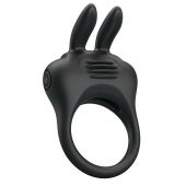 Черное эрекционное кольцо с вибрацией Davion - Baile - в Воронеже купить с доставкой