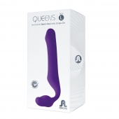Фиолетовый безремневой страпон Queens L - Adrien Lastic - купить с доставкой в Воронеже