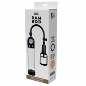 Прозрачная вакуумная помпа с манометром Deluxe Penis Pump - Dream Toys - в Воронеже купить с доставкой