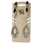 Изысканные зажимы на соски с подвесками  Шахерезада - Sitabella - купить с доставкой в Воронеже