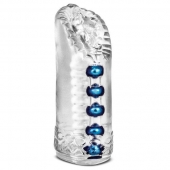 Прозрачный мастурбатор-вагина с 5 стимулирующими бусинами Snatch - Blush Novelties - в Воронеже купить с доставкой