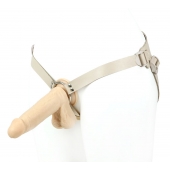 Универсальный пояс с кольцом и реалистичной насадкой - 18 см. - LOVETOY (А-Полимер) - купить с доставкой в Воронеже