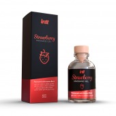 Массажный гель с ароматом клубники Strawberry - 30 мл. - INTT - купить с доставкой в Воронеже