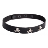 Кожаный чокер  Веселый Роджер - Sitabella - купить с доставкой в Воронеже