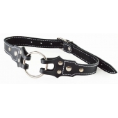 Кляп-рамка на ремешках с контрастной строчкой - Sitabella - купить с доставкой в Воронеже