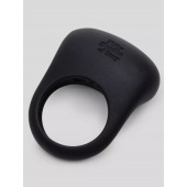 Черное эрекционное виброкольцо Sensation Rechargeable Vibrating Love Ring - Fifty Shades of Grey - в Воронеже купить с доставкой