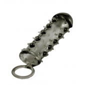 Дымчатая стимулирующая насадка с закрытой головкой SAMURAI PENIS SLEEVE BLACK - 14,5 см. - NMC - в Воронеже купить с доставкой