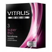 Ультратонкие презервативы VITALIS PREMIUM super thin - 3 шт. - Vitalis - купить с доставкой в Воронеже