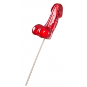 Красный леденец в форме фаллоса со вкусом виски - Sosuчki - купить с доставкой в Воронеже