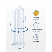 Презервативы MY.SIZE размер 53 - 3 шт. - My.Size - купить с доставкой в Воронеже