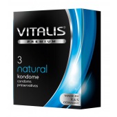 Классические презервативы VITALIS PREMIUM natural - 3 шт. - Vitalis - купить с доставкой в Воронеже