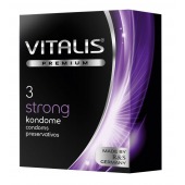 Презервативы с утолщенной стенкой VITALIS PREMIUM strong - 3 шт. - Vitalis - купить с доставкой в Воронеже