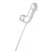 Прозрачный леденец в форме фаллоса со вкусом пина колады - Sosuчki - купить с доставкой в Воронеже