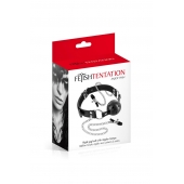 Жесткий шар-кляп с зажимами для сосков - Fetish Tentation - купить с доставкой в Воронеже