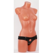 Универсальные черные трусики для страпона - БДСМ Арсенал - купить с доставкой в Воронеже