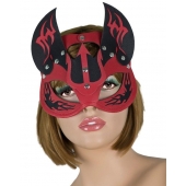Маска дьяволицы с рожками - LOVETOY (А-Полимер) - купить с доставкой в Воронеже