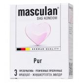 Супертонкие презервативы Masculan Pur - 3 шт. - Masculan - купить с доставкой в Воронеже