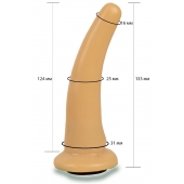 Телесная гладкая насадка Harness - 13,3 см. - LOVETOY (А-Полимер) - купить с доставкой в Воронеже