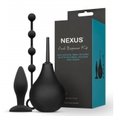 Анальный набор Nexus Anal Beginner Kit: пробка, душ и шарики - Nexus Range