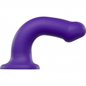 Фиолетовый фаллоимитатор-насадка Strap-On-Me Dildo Dual Density size L - 19 см. - Strap-on-me - купить с доставкой в Воронеже