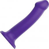 Фиолетовый фаллоимитатор-насадка Strap-On-Me Dildo Dual Density size L - 19 см. - Strap-on-me - купить с доставкой в Воронеже