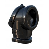 Черная насадка для пениса Cock Pipe with Ball-Stretcher - Pipedream - в Воронеже купить с доставкой