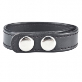 Кольцо на пенис SNAP COCK RING из искусственной кожи на клепках - BlueLine - в Воронеже купить с доставкой