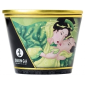 Массажная свеча Exotic Green Tea с ароматом зелёного чая - 170 мл. - Shunga - купить с доставкой в Воронеже