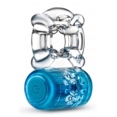 Синее эрекционное виброкольцо One Night Stand Vibrating C-Ring - Blush Novelties - в Воронеже купить с доставкой