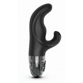 Черный вибратор-кролик с электростимуляцией Hop Hop Bob - 16 см. - MyStim - купить с доставкой в Воронеже