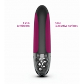 Черный вибратор с электростимуляцией Sleak Freak - 14 см. - MyStim - купить с доставкой в Воронеже