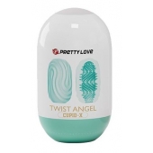 Бирюзовый мастурбатор-яйцо Twist Angel - Baile - в Воронеже купить с доставкой