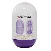 Сиреневый мастурбатор-яйцо Smooth Stripes - Baile - в Воронеже купить с доставкой