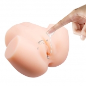 Телесный мастурбатор с 2 тоннелями Dual Vagina and Ass Veronica - Baile - в Воронеже купить с доставкой