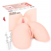 Телесный вибромастурбатор-полуторс Hanna Onahole 002 Real Hips - KOKOS - в Воронеже купить с доставкой