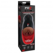 Коричневый мастурбатор-вагина с вибрацией Fuck-O-Matic 2 - Pipedream - в Воронеже купить с доставкой