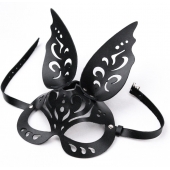 Черная ажурная маска  Зайка  с ушками - Crazy Handmade - купить с доставкой в Воронеже