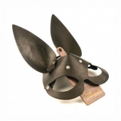 Черная гладкая маска  Зайка  с длинными ушками - Crazy Handmade - купить с доставкой в Воронеже