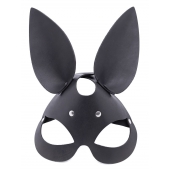 Черная гладкая маска  Зайка  с длинными ушками - Crazy Handmade - купить с доставкой в Воронеже