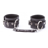 Кожаные двухслойные оковы с регулируемыми ремешками - Crazy Handmade - купить с доставкой в Воронеже