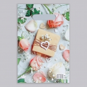 Полиэтиленовый пакет  Подарочек  с вырубной усиленной ручкой - 20 х 30 см. - Сима-Ленд - купить с доставкой в Воронеже